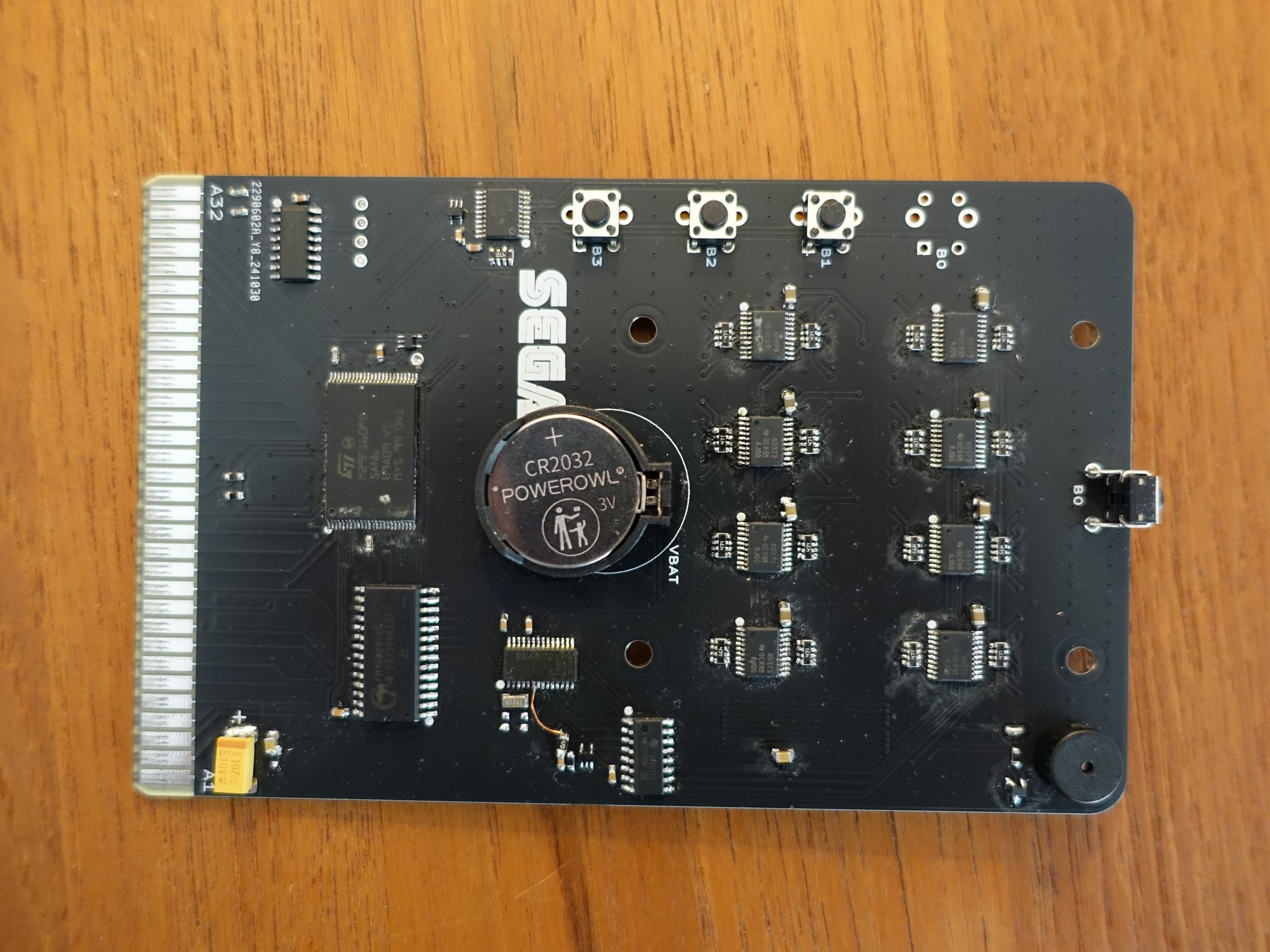 Clocktridge assembled PCB